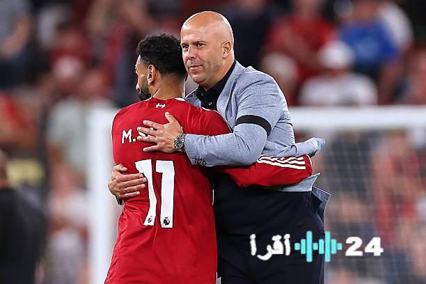 سلوت يشيد بمحمد صلاح بعد تحطيمه رقمًا قياسيًا جديدًا مع ليفربول