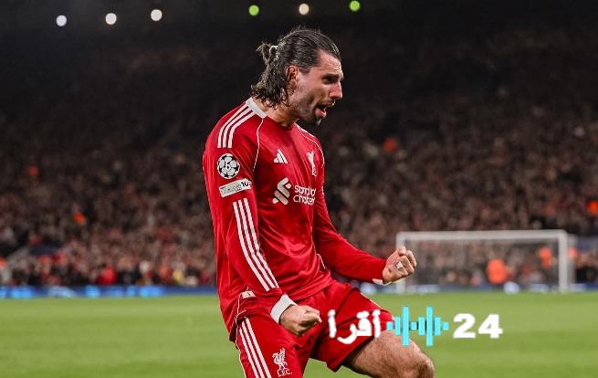 تقدم ليفربول على جالطة سراي في الشوط الأول وصلاح يهدر ركلة جزاء ضمن دوري أبطال أوروبا