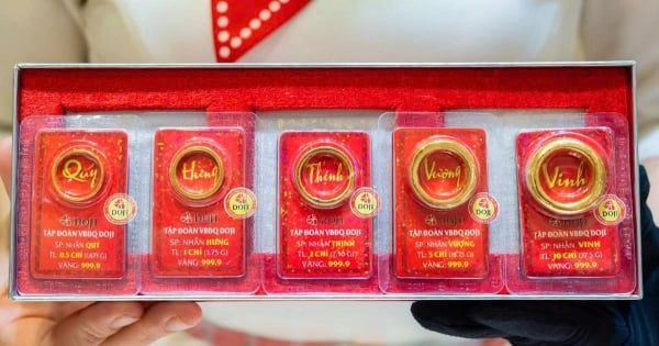 شركة SJC تصل إلى قيمة 176 مليون دونغ فيتنامي للأونصة من سبائك الذهب