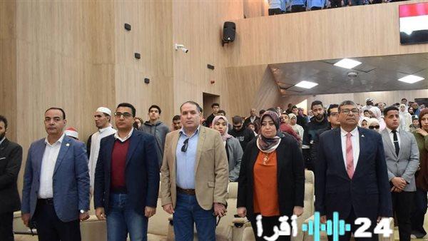 مصطفى شوقي ومؤسسة جامعة بنها يحتفلان بتكريم الفائزين في مسابقة قرآن تتلوه الملائكة