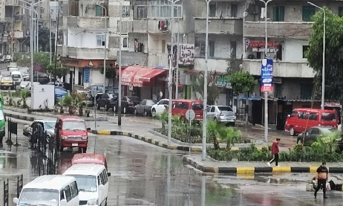 أمطار غزيرة تضرب مدينة الإسكندرية في ثاني أيام عيد الفطر وتغير ملامح الجو والطقس