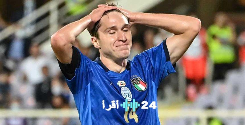 كييزا يترك معسكر منتخب إيطاليا بسبب الإصابة ويتجه للعلاج خارجي