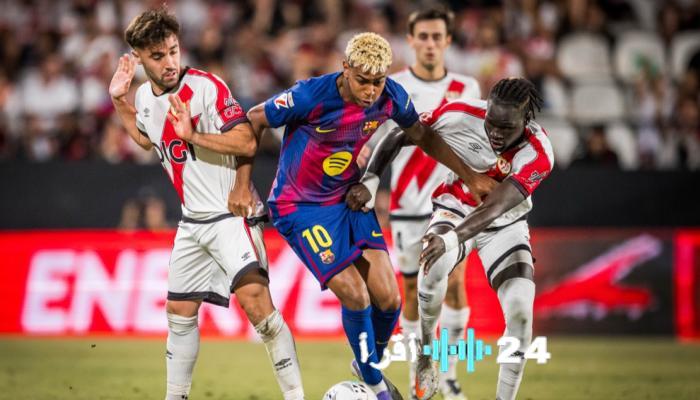 مباراة برشلونة ضد رايو فاليكانو في الدوري اليوم لحظة بلحظة وتفاصيل اللقاء