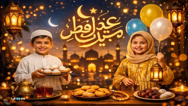 🎨 تصميم معايدة عيد الفطر بالذكاء الاصطناعي.. ثورة جديدة في تهنئة العيد 2026 - محتوى بلس