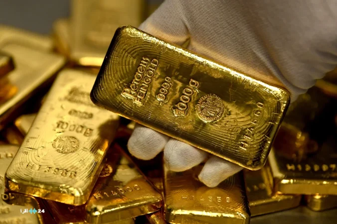 خروج تدفقات من صناديق الذهب بمقدار 34 طن ذهب