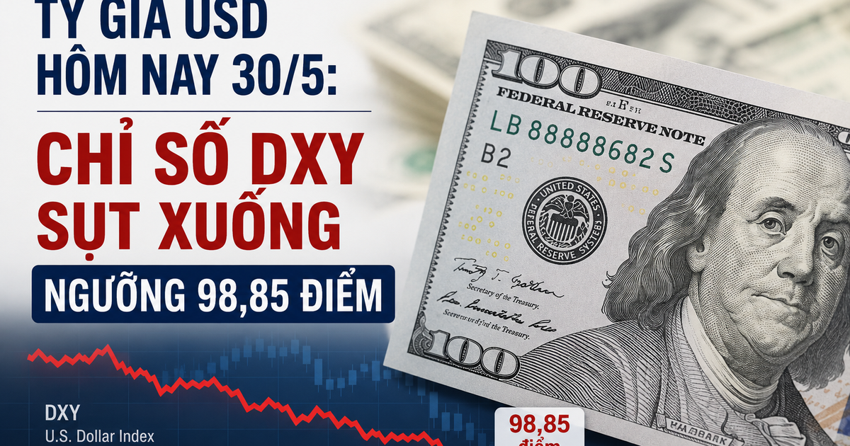 سعر صرف الدولار الأمريكي اليوم، 30 مايو: انخفض مؤشر الدولار الأمريكي (DXY) إلى 98.85 نقطة.