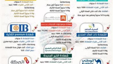 لو عايز دخل شهرى ثابت.. أعلى شهادات الادخار فى البنوك – مقالات نيوز