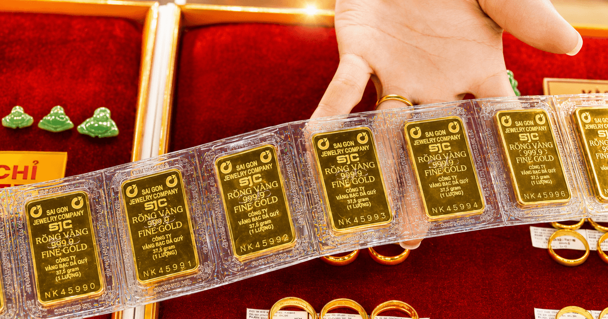 سعر الذهب يتراجع بعد ظهر اليوم 18 يوليو 2026 ليغلق عند 14.5 مليون دونغ فيتنامي لــ 1 تايل