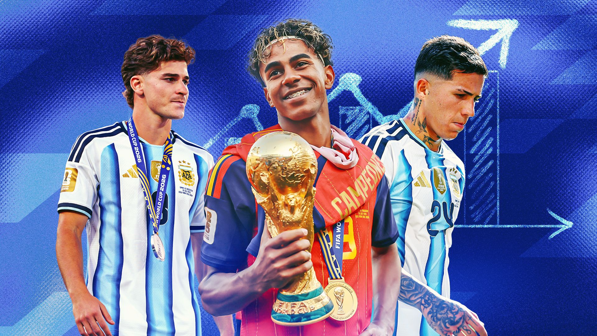 بطل المونديال يتربع على عرش أغلى نجوم كأس العالم وصدمة البطاقة الحمراء تلاحق إنزو فيرنانديز