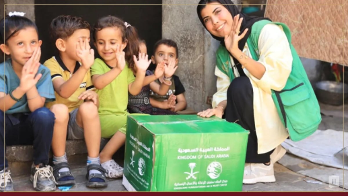 سلال الخير السعودية تقدم دعمها الإنساني للأطفال والأسر النازحة في غزة وتبث الأمل في قلوبهم