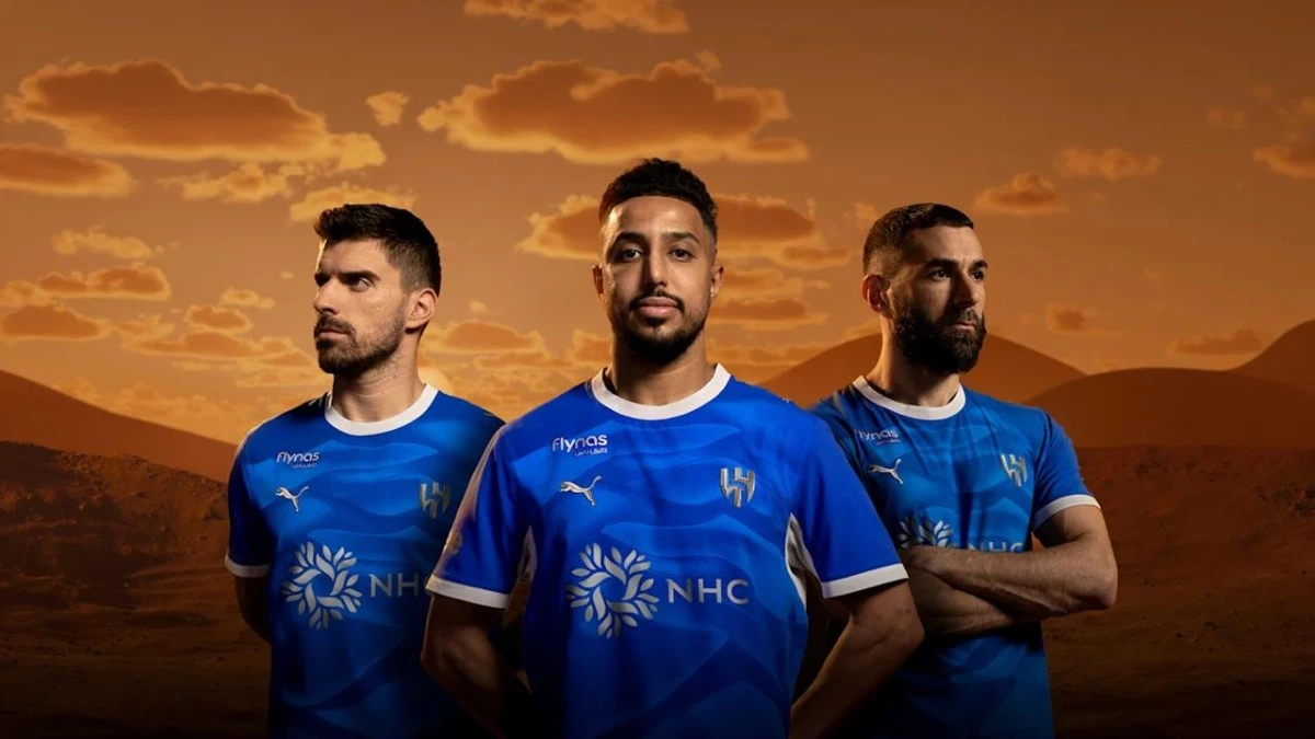 شركة نايكي تحتكر إصدار قميص الهلال الجديد المستوحى من رمال السعودية بأسلوب فريد يعكس تراث المملكة