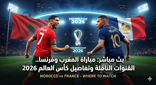 كيفية مشاهدة مباراة المغرب وفرنسا مجاناً عبر القناة المفتوحة والتردد الجديد