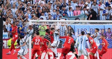 ماك أليستر يسجل الهدف الأول للأرجنتين ضد سويسرا بعد عشر دقائق من عمر المباراة