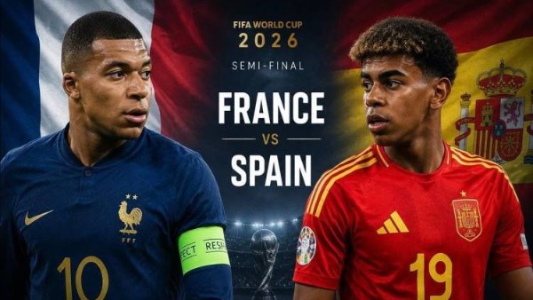 مباراة فرنسا وإسبانيا مباشر اليوم نصف نهائي كأس العالم 2026 التشكيل والقنوات الناقلة