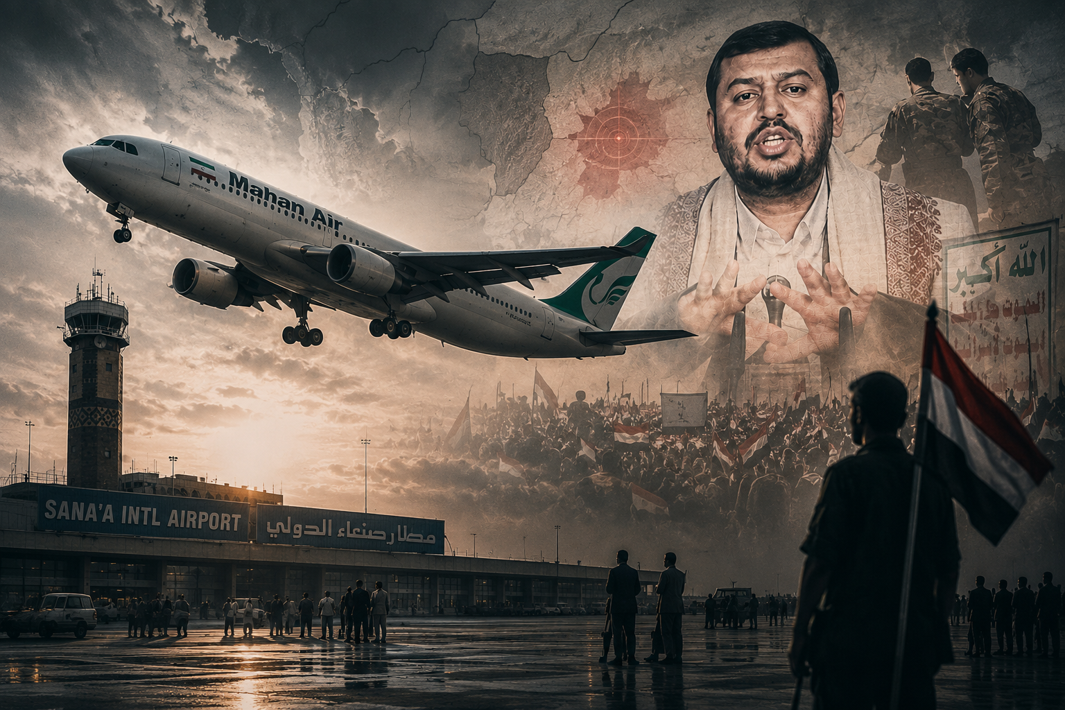 مليشيا الحوثي تهدد السعودية وتعتبر اعتراض الطائرة الإيرانية خرقا خطيرا في تصعيد التوترات والسلام