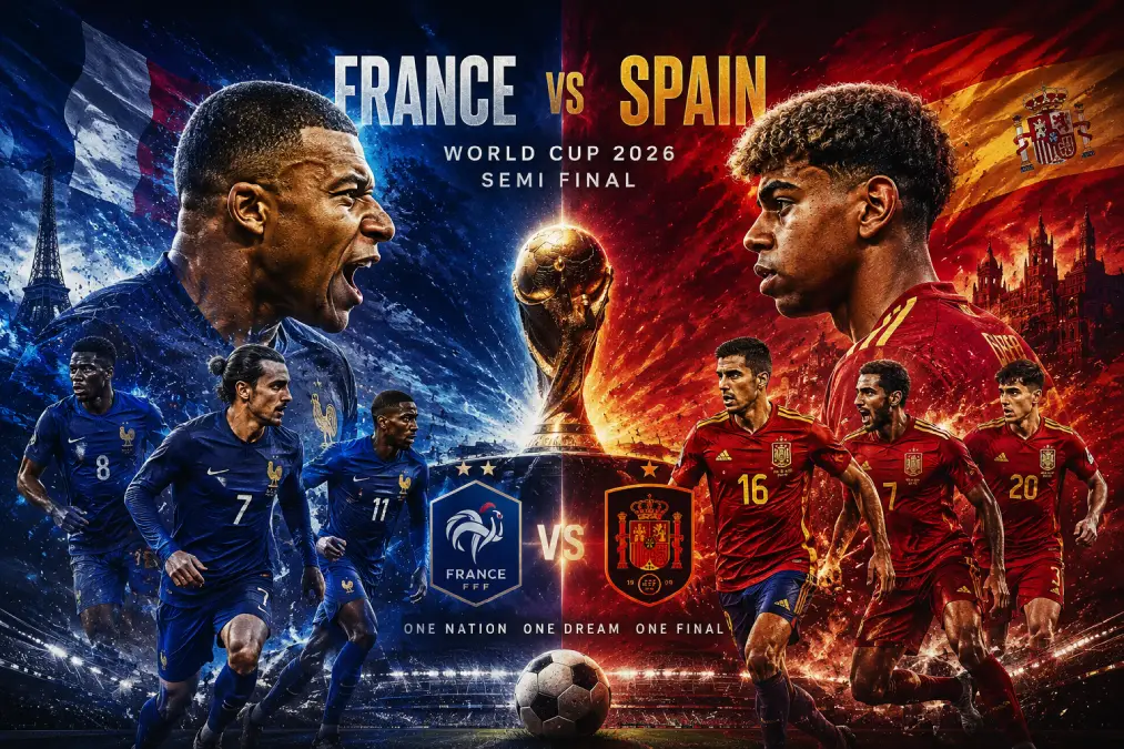 مواجهة فرنسا وإسبانيا في نصف نهائي كأس العالم 2026 يتجدد الصراع بين العمالقة