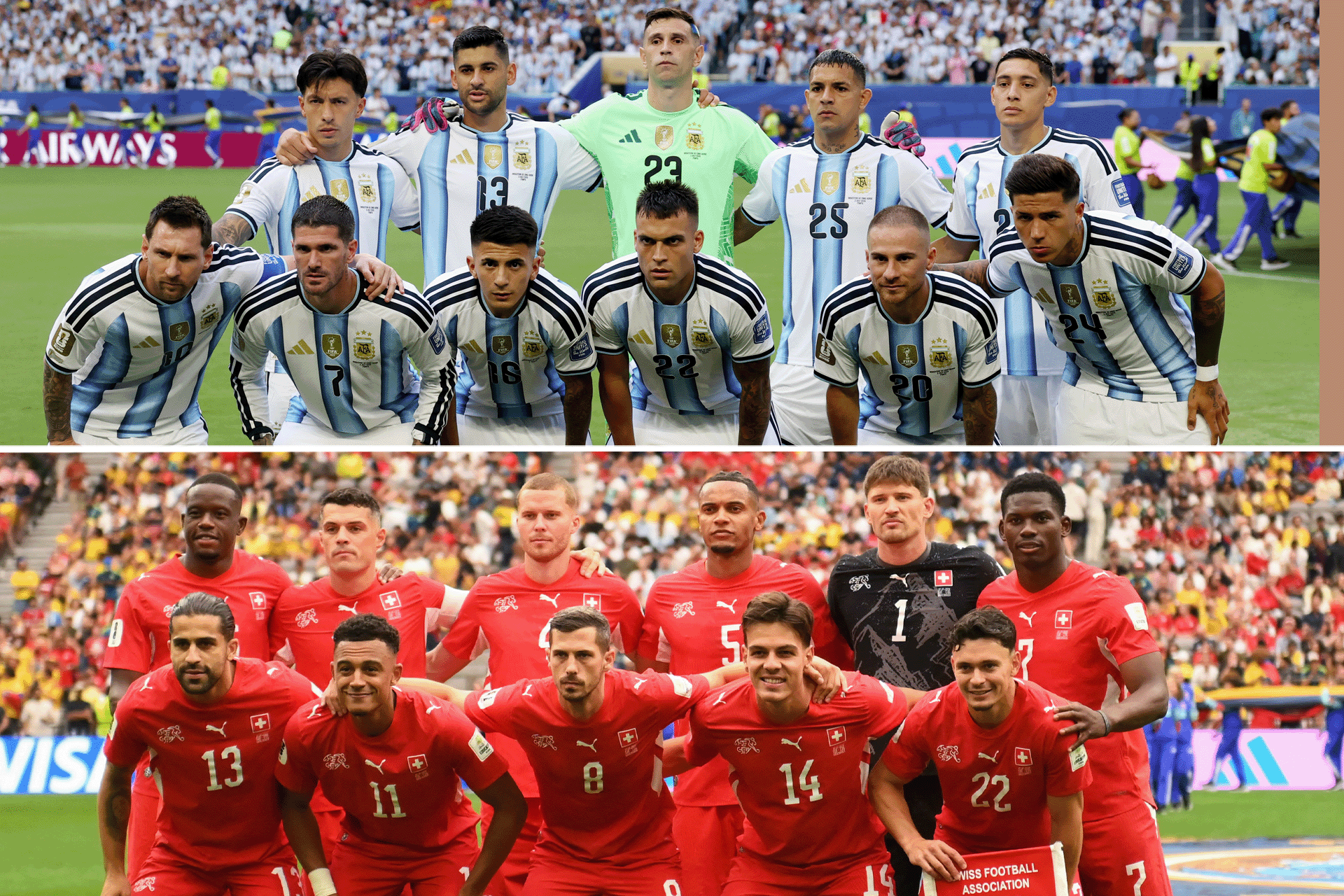 موعد مباراة الأرجنتين ضد سويسرا في كأس العالم والقنوات الناقلة والتشكيلتين المتوقعتين
