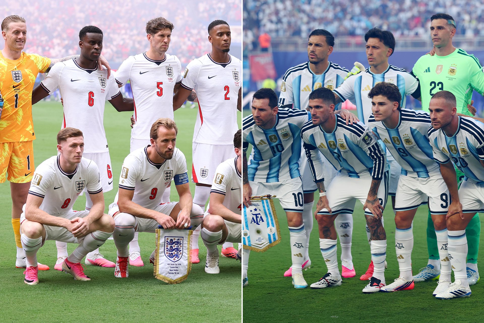 موعد مباراة الأرجنتين وإنجلترا في نصف نهائي كأس العالم 2026 والقنوات الناقلة