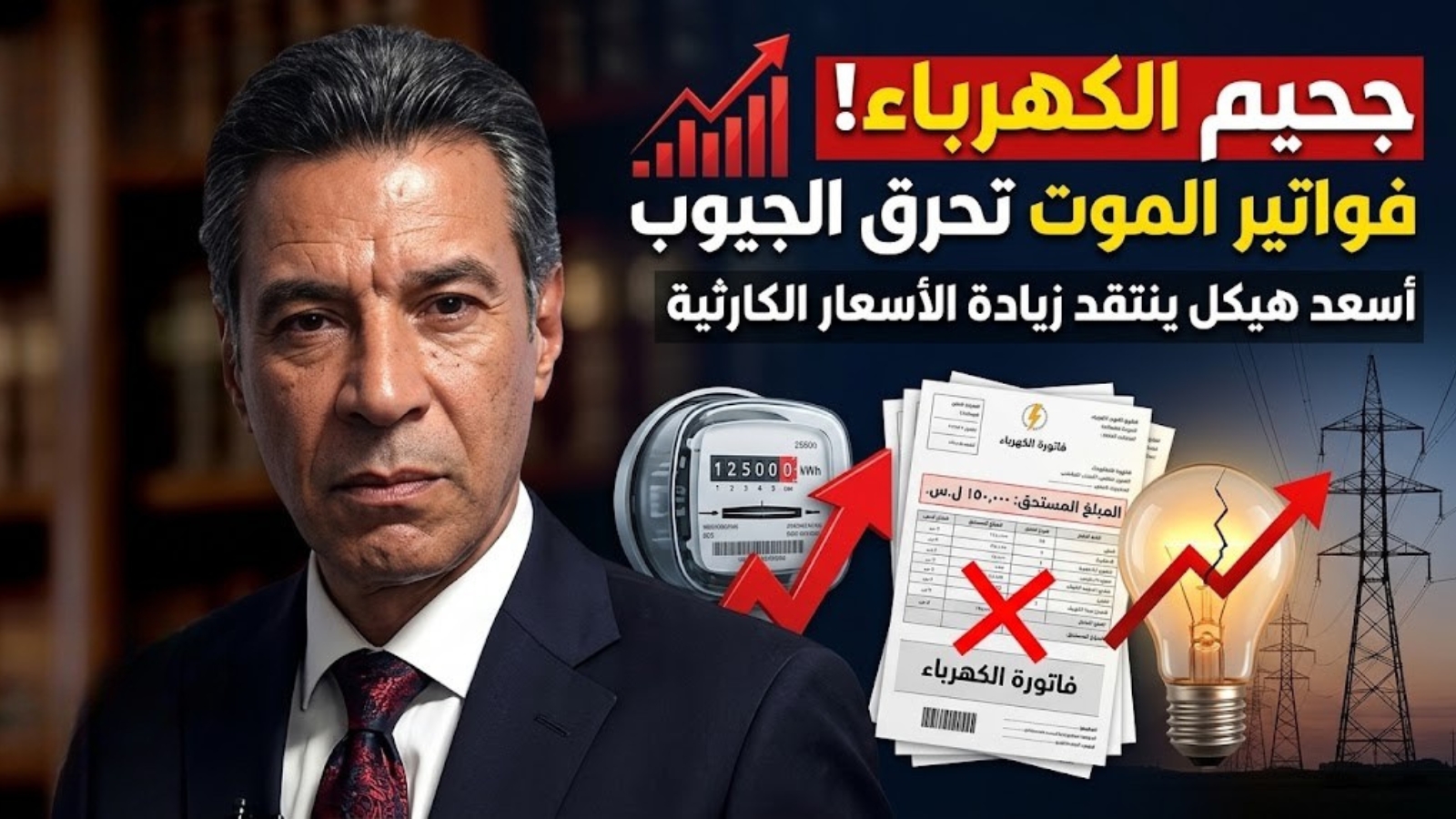 أسعد هيكل يفتح النار على زيادة أسعار الكهرباء ويؤكد أن المواطن يدفع ثمن السياسات الاقتصادية