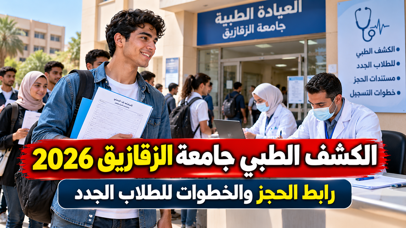 حجز الكشف الطبي جامعة الزقازيق 2026.. الرابط والخطوات