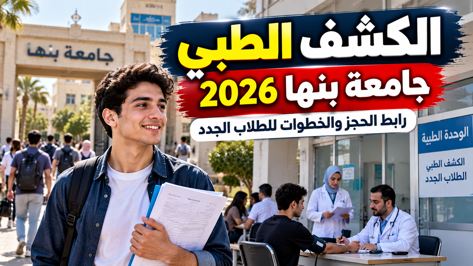 حجز الكشف الطبي جامعة بنها 2026.. الرابط والخطوات