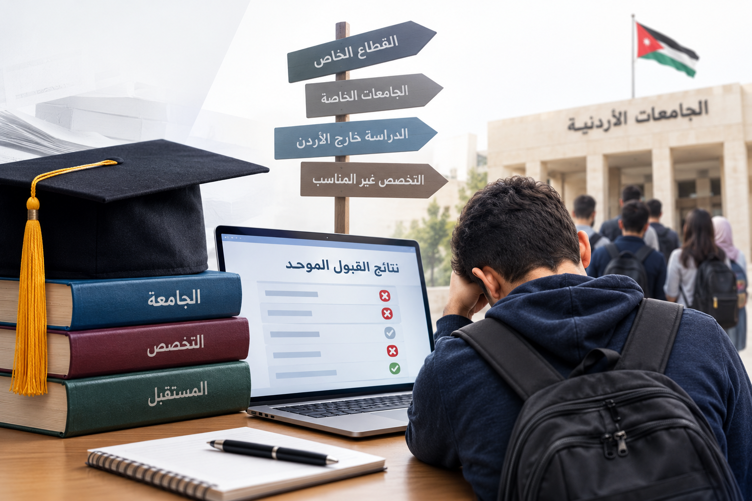 آلاف الطلبة يدفعون ثمن أخطاء نظام القبول الموحد ويواجهون تداعيات صعبة في مستقبلهم