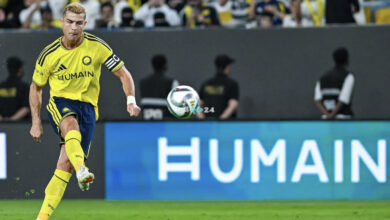 النصر يتجاوز أبها بثنائية رونالدو والحمدان في دوري روشن