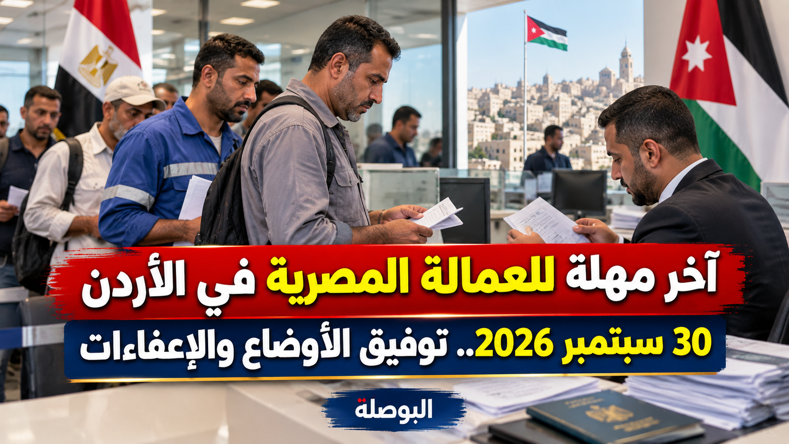 العمالة المصرية في الأردن.. آخر مهلة لتوفيق الأوضاع 30 سبتمبر