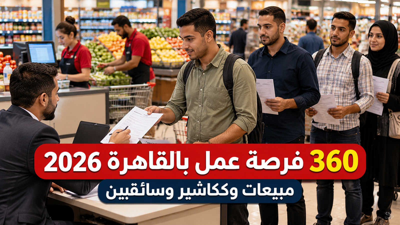 360 فرصة عمل بالقاهرة 2026.. المبيعات والكاشير والسائقين
