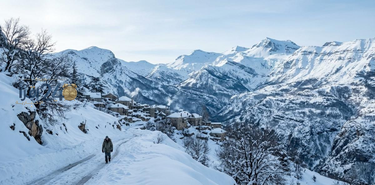 أبرد المناطق في لبنان خلال فصل الشتاء