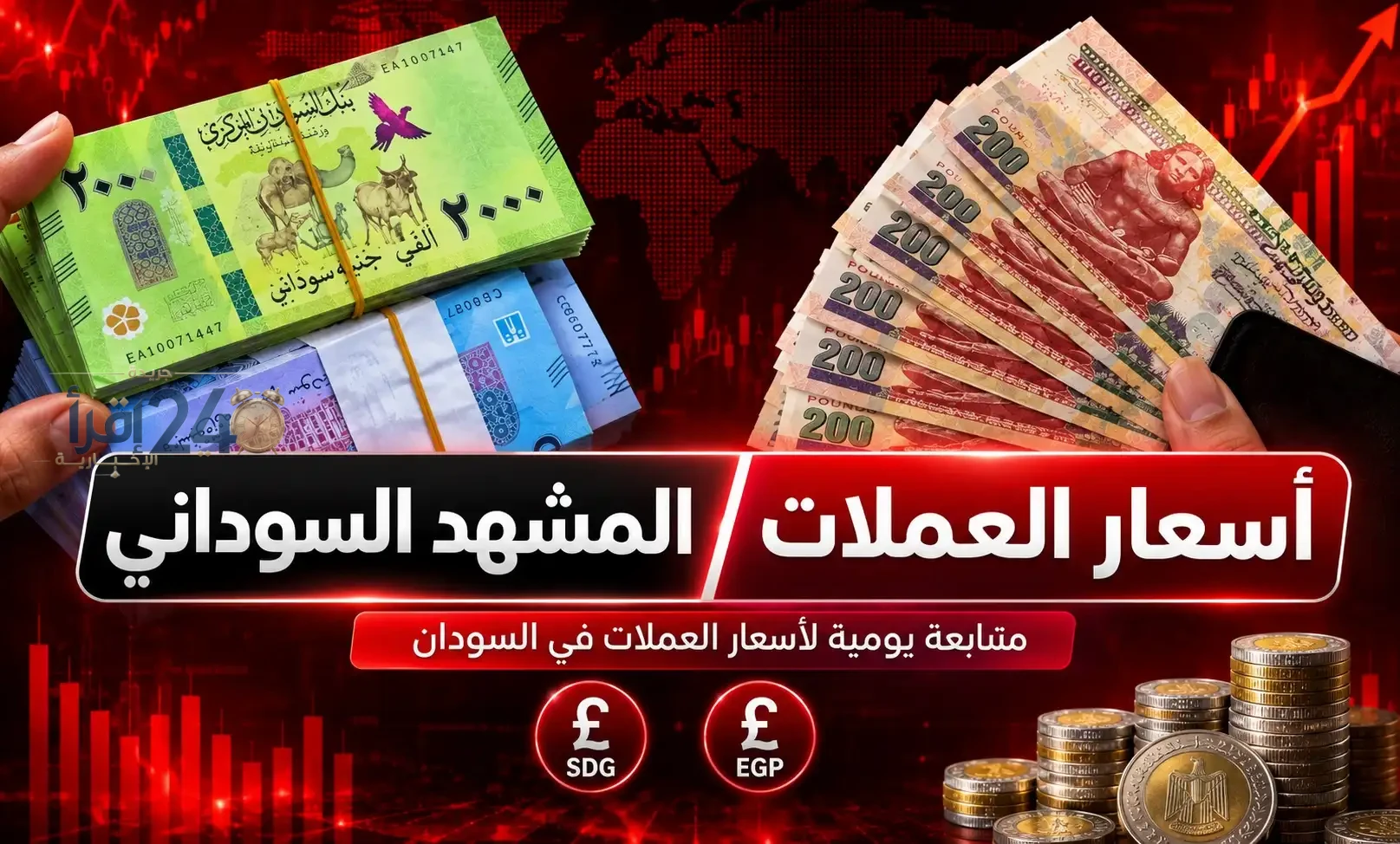 تراجع طفيف في سعر صرف الجنيه السوداني مقابل المصري اليوم الأحد 11 أكتوبر 2026