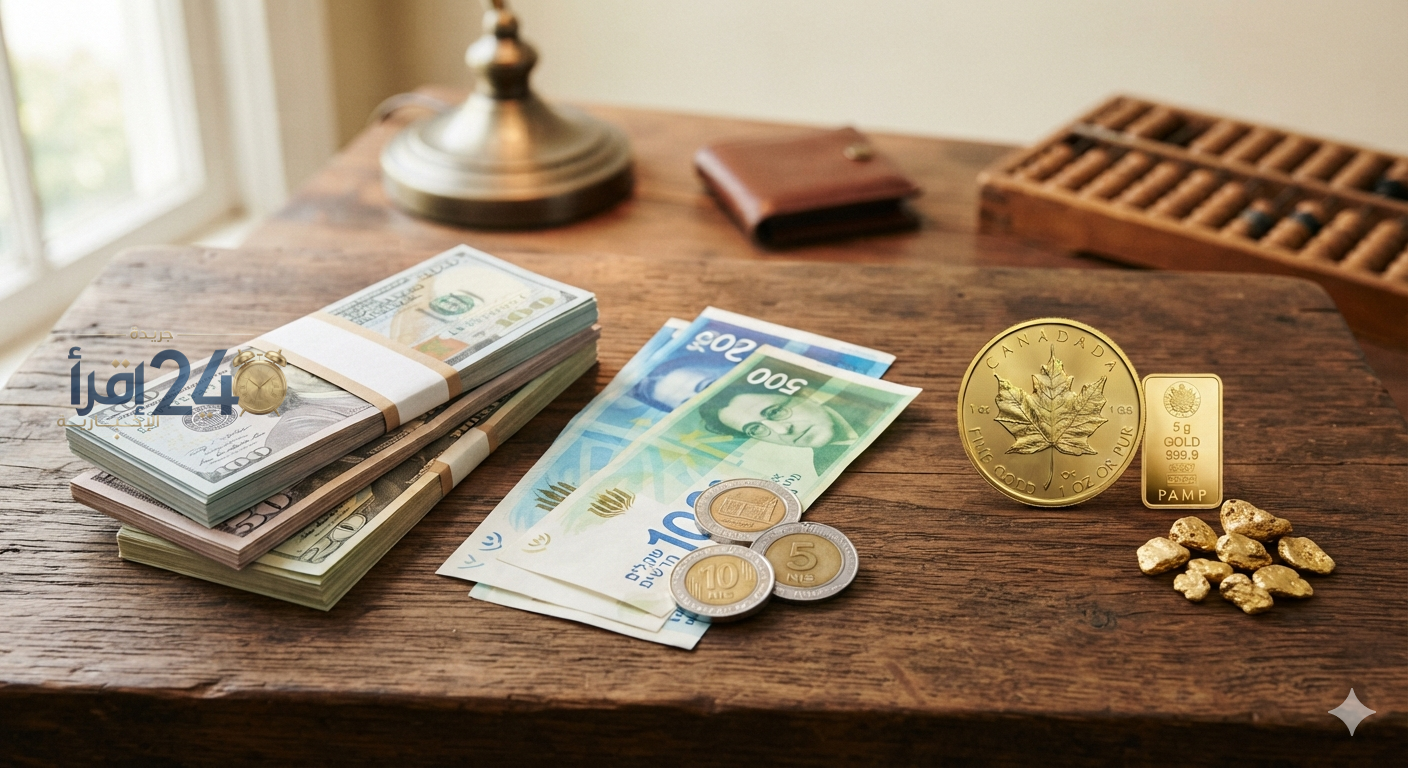 أسعار العملات والذهب في فلسطين اليوم الاثنين 19 أكتوبر 2026