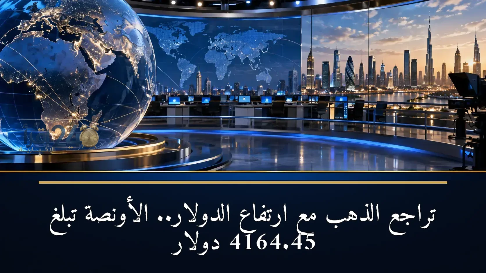 ارتفاع سعر الذهب مع تعزز الدولار ليصل إلى 4164.45 دولار للأونصة