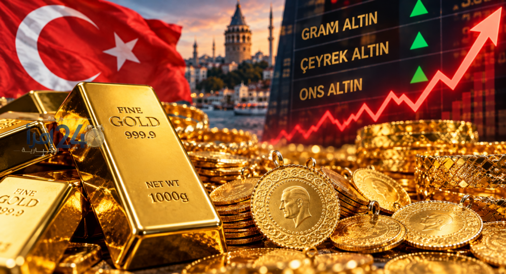 أسعار الذهب في تركيا تعاود الارتفاع وتتخطى مستويات 6600 ليرة للغرام