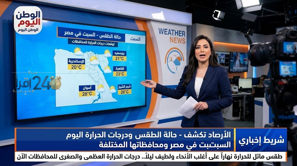 الأرصاد تكشف حالة الطقس ودرجات الحرارة اليوم السبت في مختلف محافظات مصر