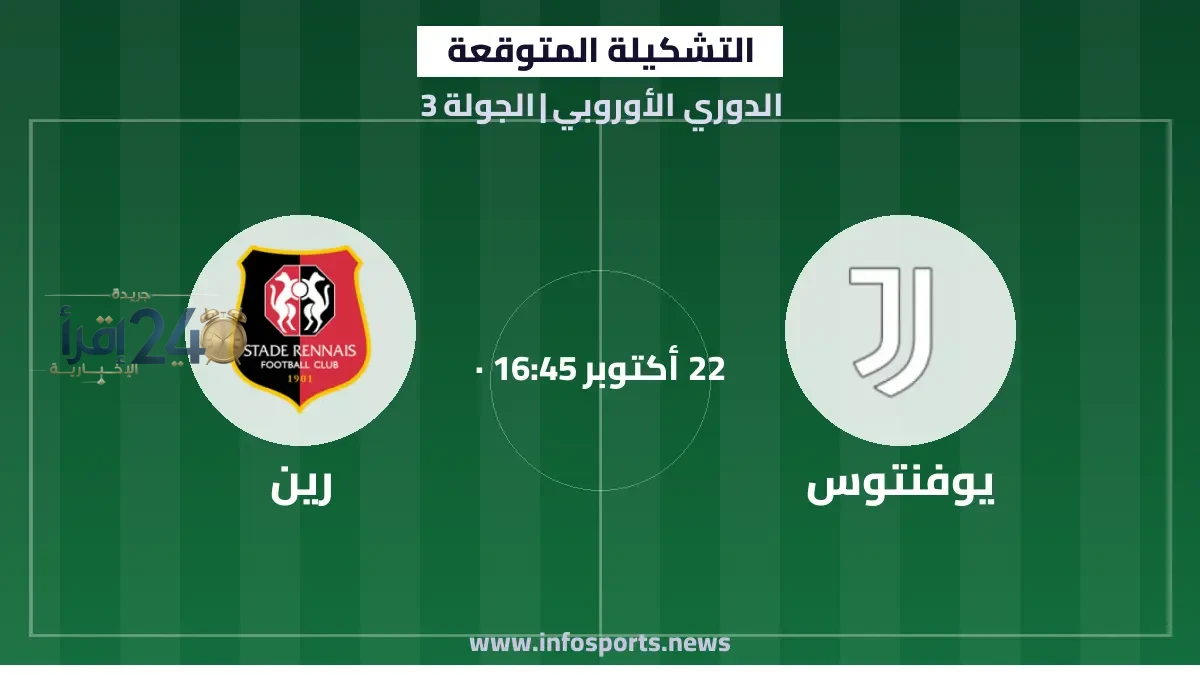 توقعات قوية لمواجهة يوفنتوس ورين في الدوري الأوروبي وترقب حاسم من الجماهير
