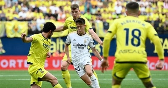 ريال مدريد يتحدى فياريال في سباق المنافسة مع برشلونة بالدوري الإسباني