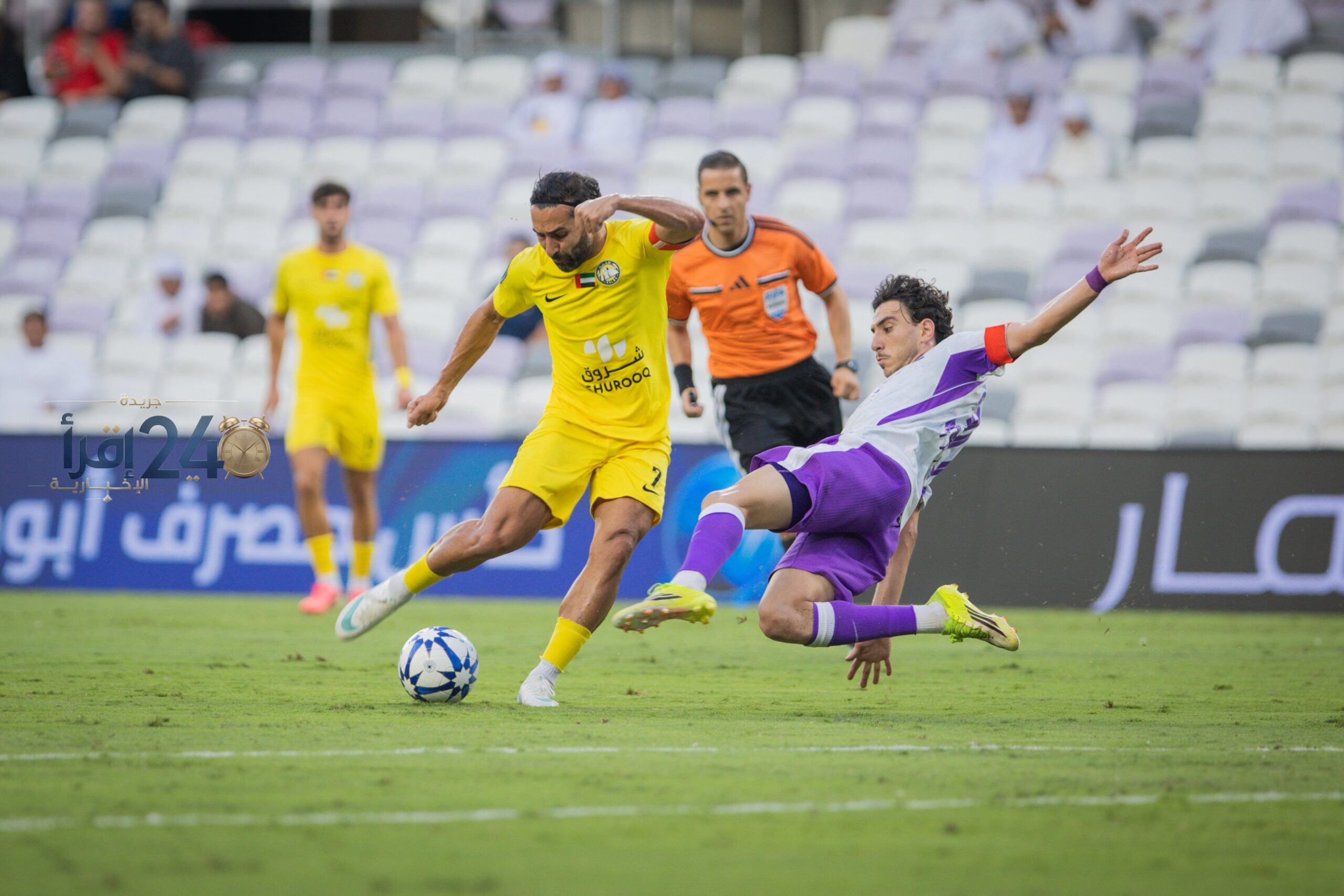 عين يعود في الدقائق الأخيرة ويتعادل مع كلباء في كأس الرابطة
