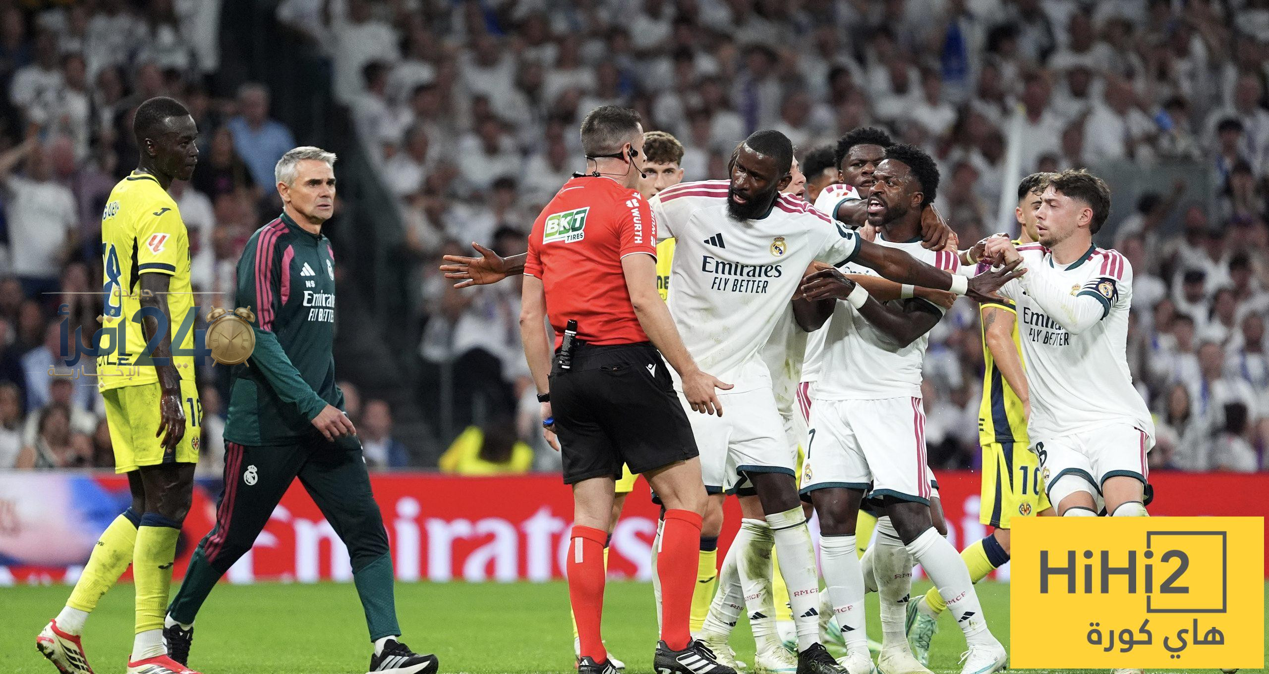 مشاهد تفجر القلق وتثير المخاوف التحكيمية من تصعيد ريال مدريد