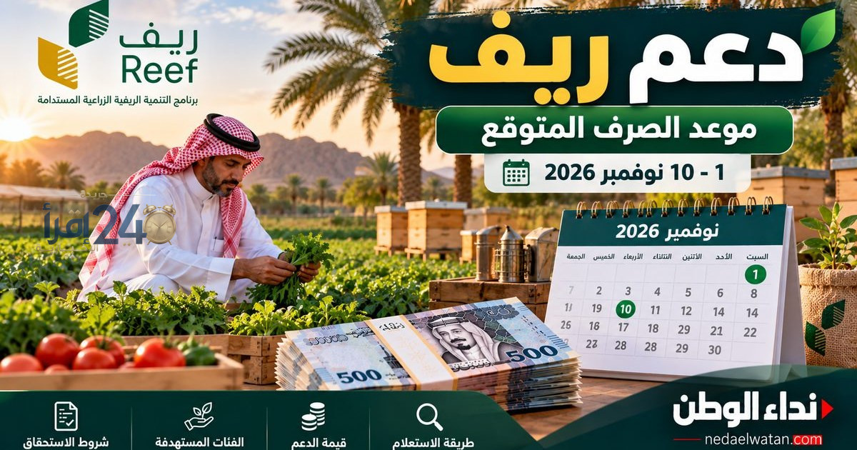 موعد صرف دعم ريف نوفمبر 2023 والاستعدادات لنزول الدفعة القادمة من دعم التمويل الزراعي في السعودية